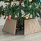 Gardenised Foldable Christmas Tree Skirt Collar Basket, Ring Base Stand Cover, Rattan Plastic, Grey QI004155.GY - alternate 7